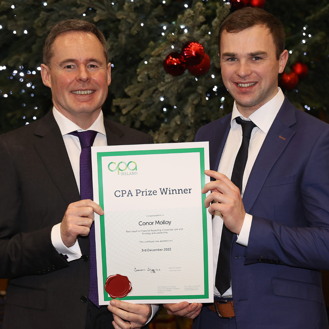 CPA PRIZEWINNER CONOR