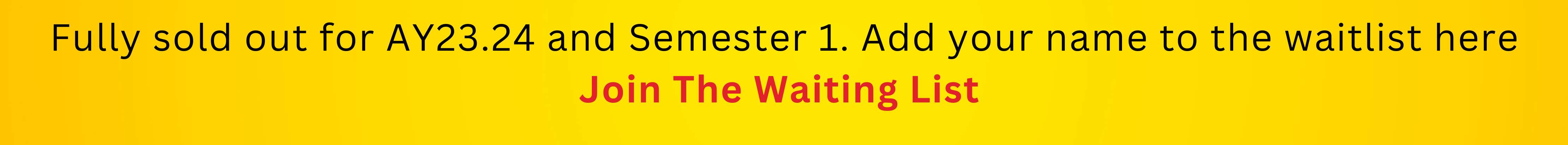 Sold Out - Join Our Waitlist