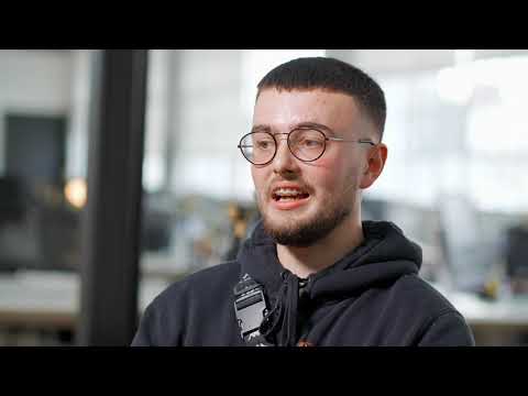 Preview image for the external video "Mark Murray - Graphic Communication Design graduate".