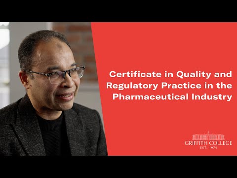 Preview image for the external video "Certificate in Quality and Regulatory Practice in the Pharmaceutical Industry Overview".