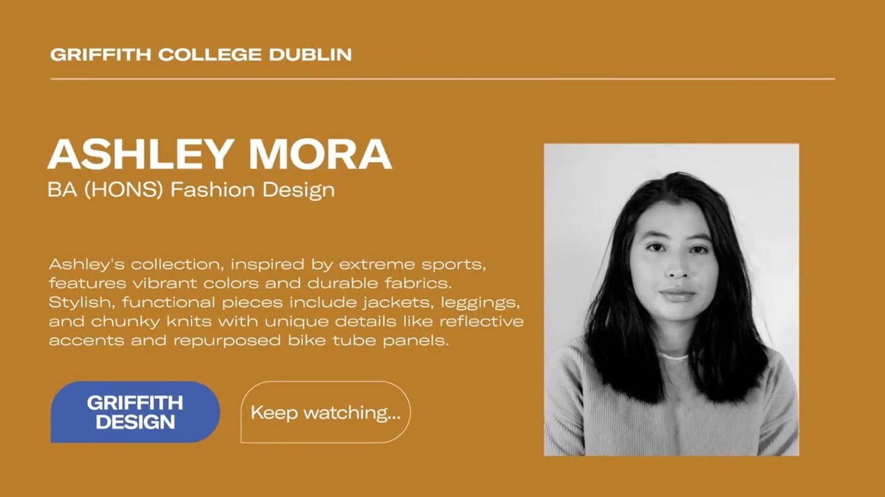 Preview image for the external video "Griffith College | Fashion Design Graduates 2024 | Ashely Mora Testimonial".