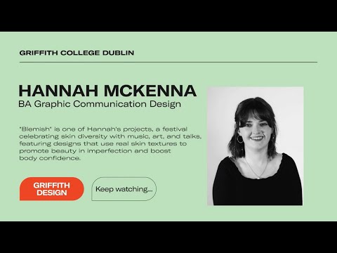 Preview image for the external video "Griffith College | Graphic Communication Design Graduate | Hannah McKenna Testimonial".