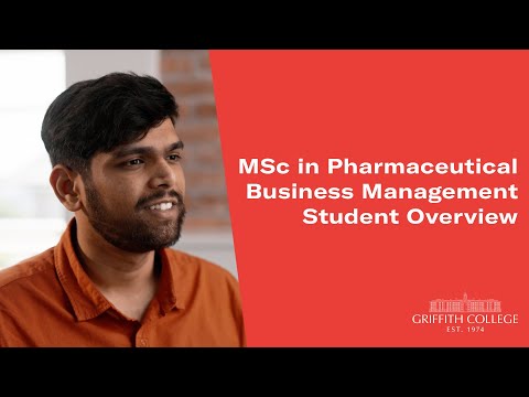 Preview image for the external video "MSc in Pharmaceutical Business Management Student Overview".