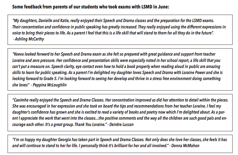 Quotes from LSMD parents