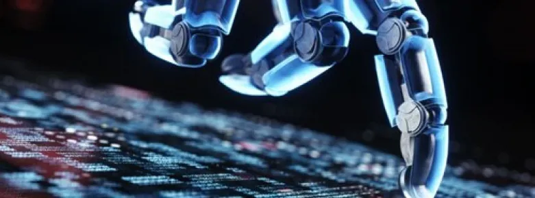 artificial intelligence robot touching information technology