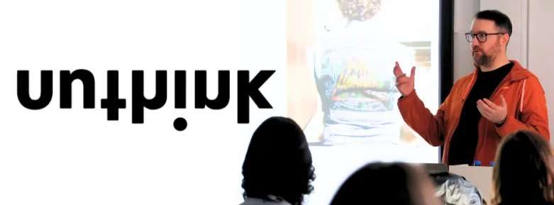 a man presenting to a class