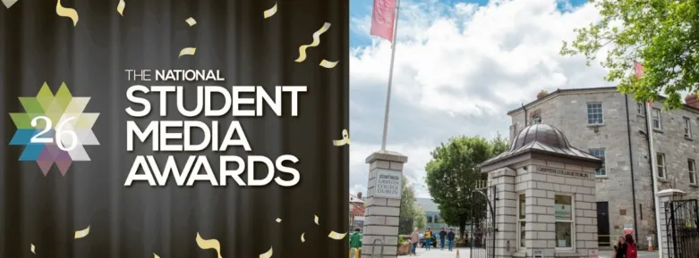 smedias logo and griffith college front gate