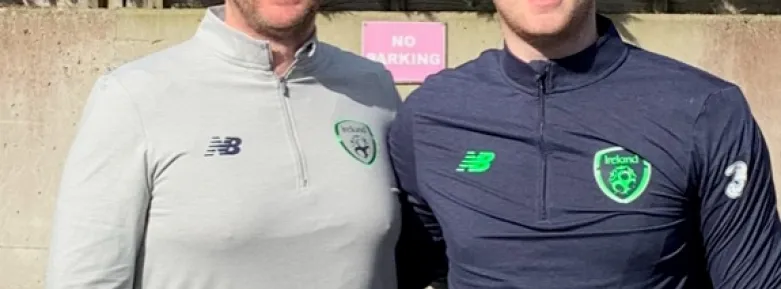 Griffith College Students' Union's Paul Walsh with Conor Keeley