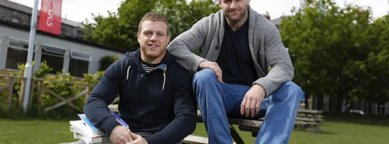 Griffith College students Sean Cronin (left) and Fergus McFadden