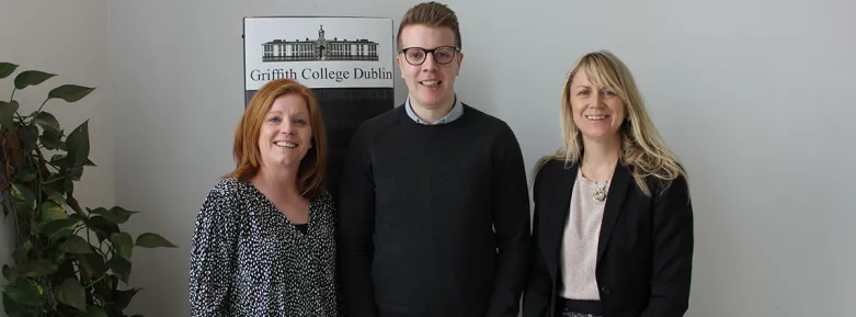 Graduate of Griffith College Shane O’Leary returned to the college to give insight to students sitting the MSc in global Brand Management