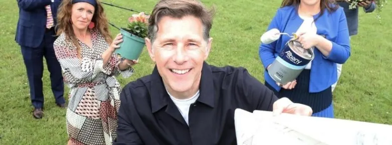 Interior Design expert Dermot Bannon with Gwen Kenny and Cathy Kelly