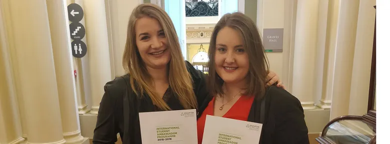 Griffith College International Students Lena and Alissa