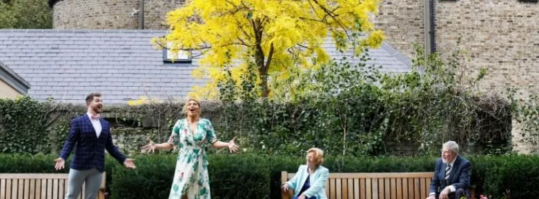 Opera singers Matt Mannion with Aebh Kelly alongside Veronica Dunne and Diarmuid Hegarty