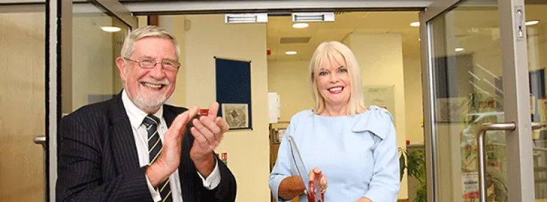 Professor Diarmuid Hegarty with Minister for Higher Education, Mary Mitchell O Connor