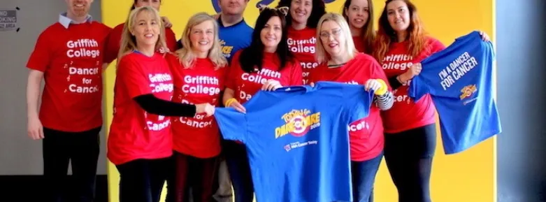 Griffith College staff attend TodayFM's Dare to Care event, "Be a Dancer for Cancer"