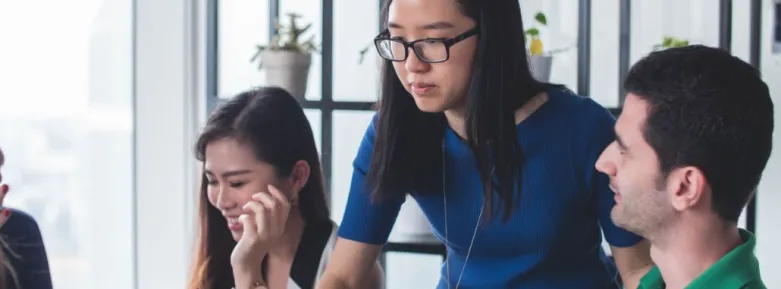 Students working together on a project