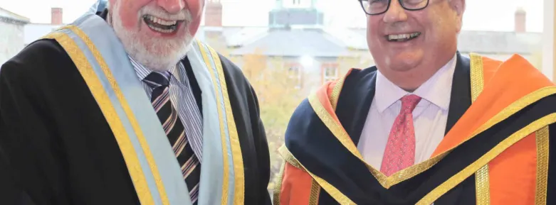 President of Griffith College, Diarmuid Hegarty with Chief Justice Clarke