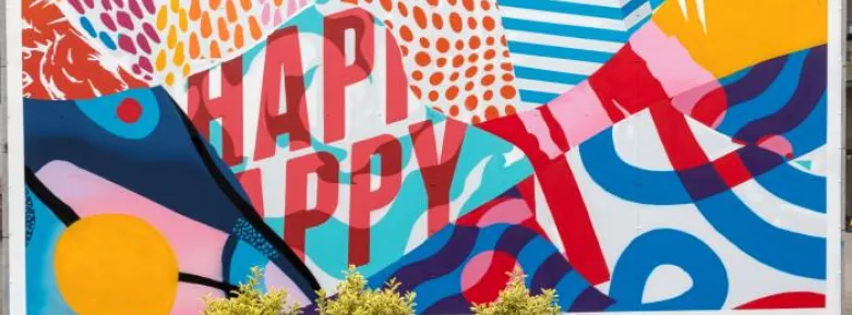 Happy Mural at Griffith College