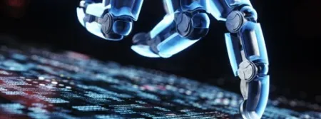artificial intelligence robot touching information technology