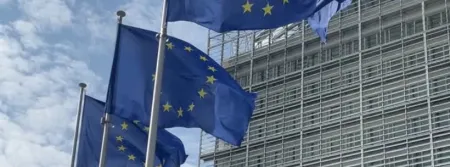 a close up of a flag eu 