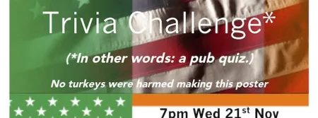Poster for CAPA & GSU Pub Quiz