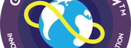 Global Game Jam logo, a globe with a yellow band floating around it; the text underneath says "Innovation, Experimentation, Collaboration," and includes the event's url at globalgamejam.org