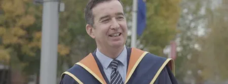 Mark Little at Griffith College graduation