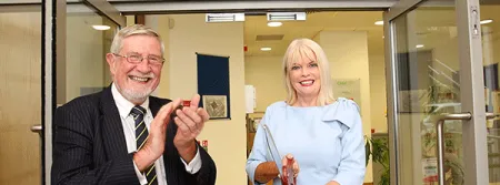 Professor Diarmuid Hegarty with Minister for Higher Education, Mary Mitchell O Connor