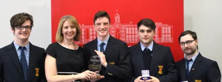 The winning team from the 2019 Griffith College Legal Debating Competition