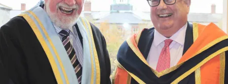 President of Griffith College, Diarmuid Hegarty with Chief Justice Clarke