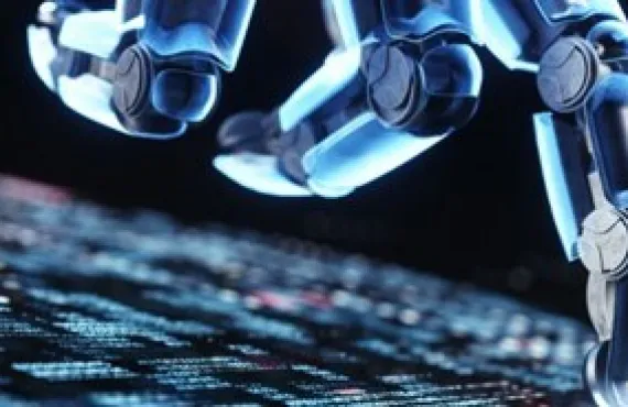 artificial intelligence robot touching information technology