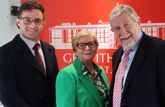Frances Fitzgerald with Diarmuid President & Stephen L