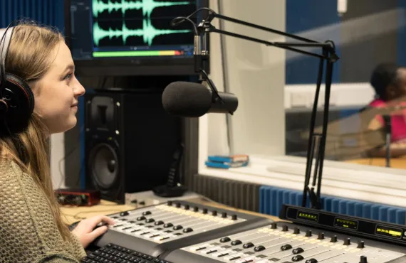 podcasting and video banner