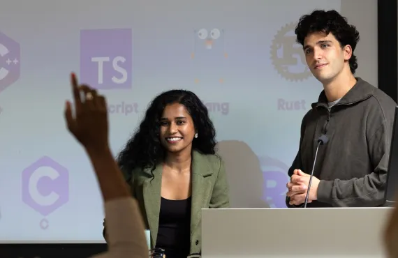 students give presentation