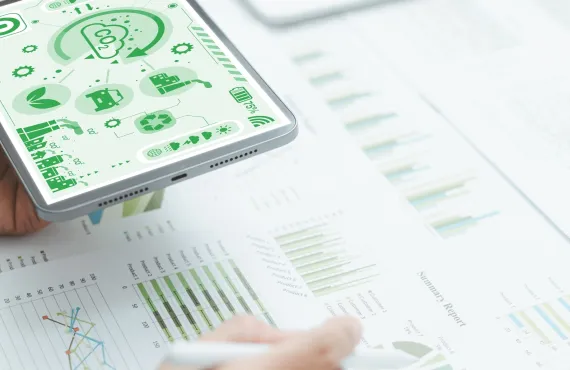 Sustainability - Person on Ipad