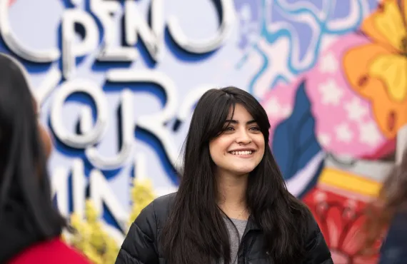 a person holding a sign