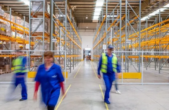 a group of people at a train station