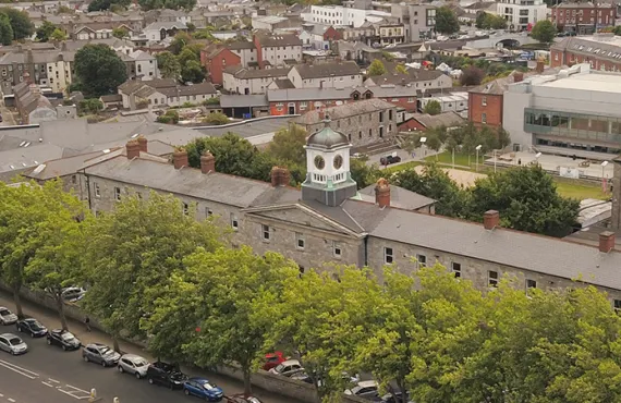 a view of a city street