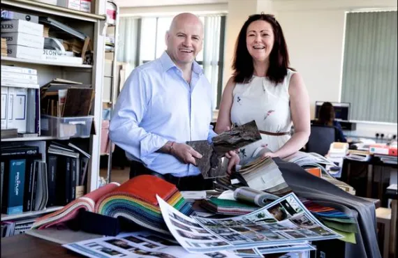 Sean Gallagher with Audrey Gaffney of Audrey Gaffney and Associates. Photo: David Conachy/Irish Independent