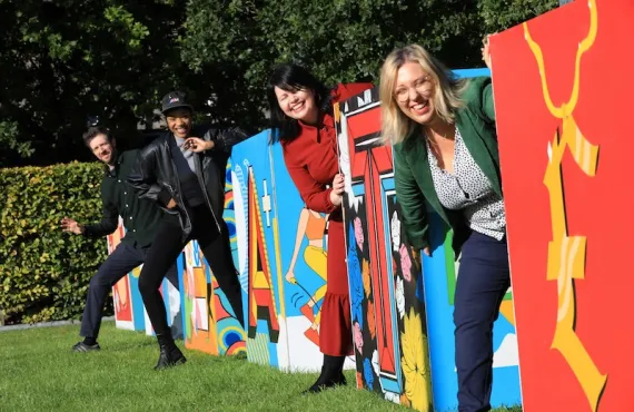 Design Communications students and lecturers showcase their encouraging artwork