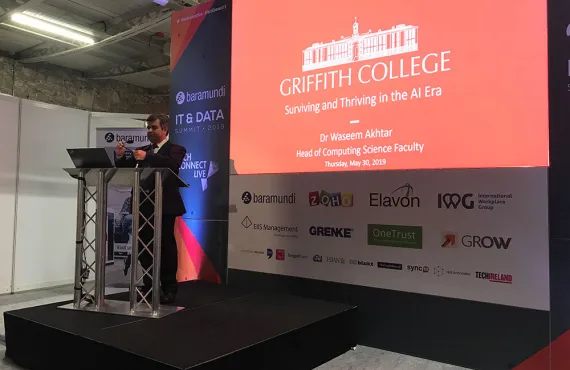 The theme of Dr Akhtar's talk at the IT & Data Summit was Artificial Intelligence
