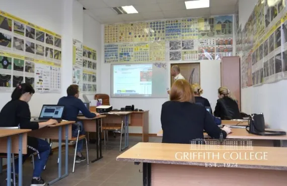 Socially distanced classroom