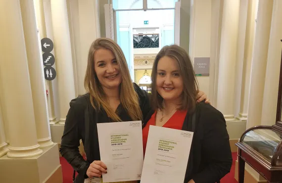 Griffith College International Students Lena and Alissa