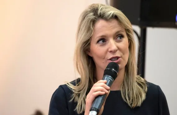 Head of the Graduate Business School Aine McManus speaks at the Careers Day held at Griffith College Dublin