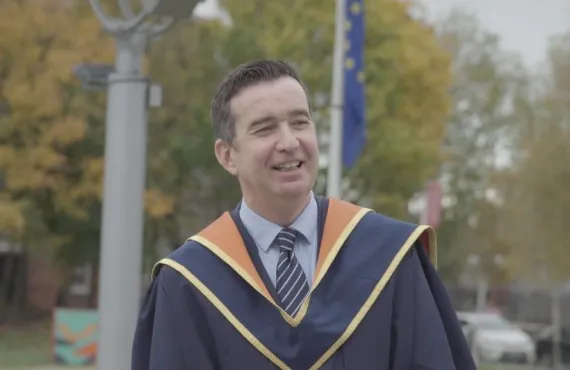 Mark Little at Griffith College graduation