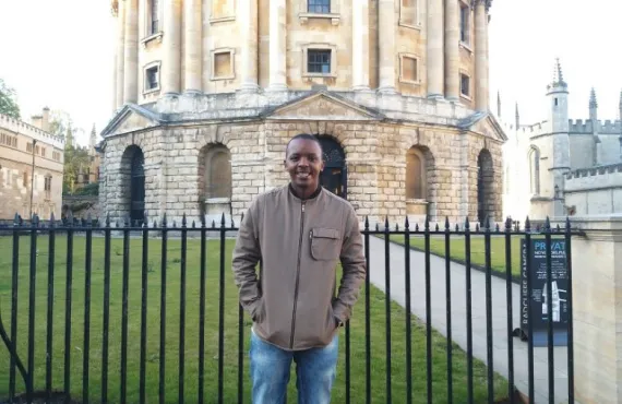 Griffith alum Innocent Mbaguta at Oxford