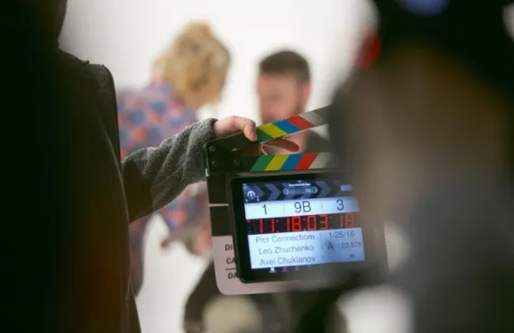 People on a film set