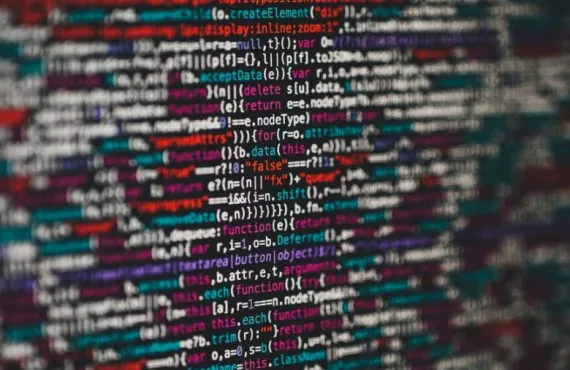 Lines of code on a computer screen