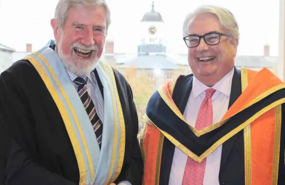 President of Griffith College, Diarmuid Hegarty with Chief Justice Clarke