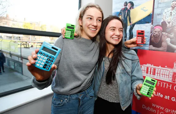 Students at the free Maths Revision Course at Griffith College Dublin